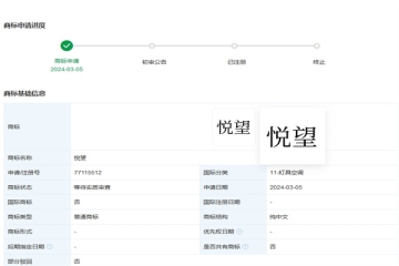 華為技術(shù)有限公司申請注冊“悅望”商標(biāo)