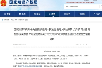 九部門印發(fā)方案，涉及專利申請(qǐng)、惡意商標(biāo)注冊(cè)等行為