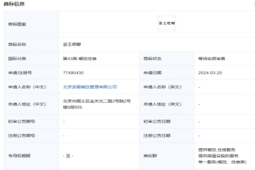 霸王茶姬申請“茶王吧唧”商標(biāo)