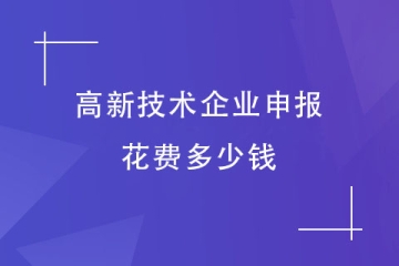申報2024年高新技術(shù)企業(yè)需要多少費用呢？