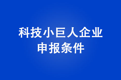 鄭州市科技小巨人企業(yè)申報(bào)條件
