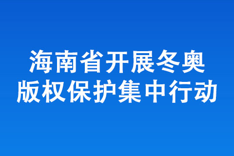 海南省開展冬奧版權保護集中行動