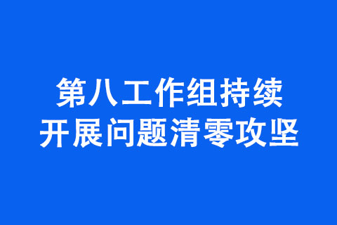 第八工作組持續(xù)開展問題清零攻堅(jiān)