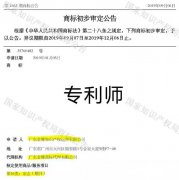 Amazing，“專利師”“商標(biāo)注冊(cè)”竟然下發(fā)初審公告了！